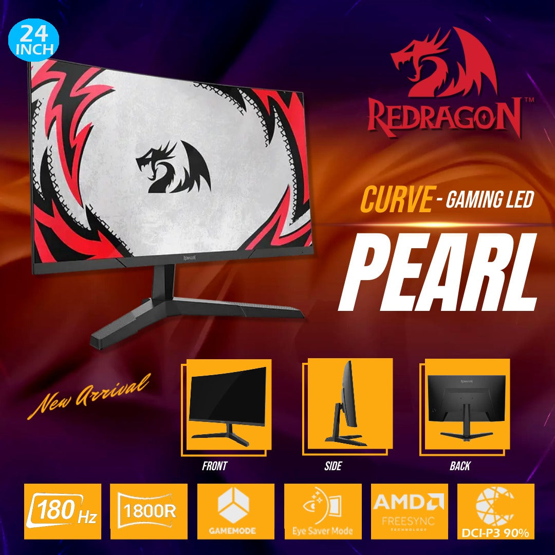 Redragon PEARL 24" Curve Gaming Monitor - GM24G3C