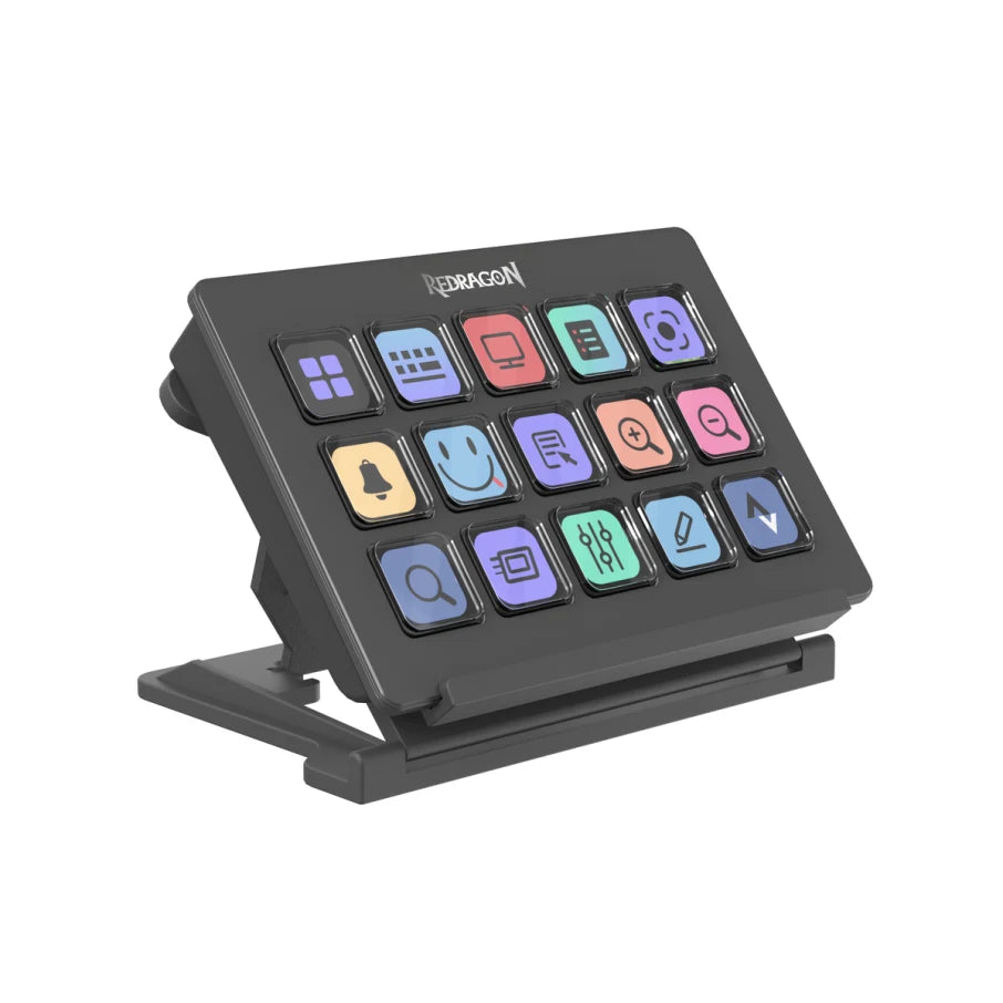 Redragon SS-550 Stream Craft 15 customized LED Buttons Stream Station